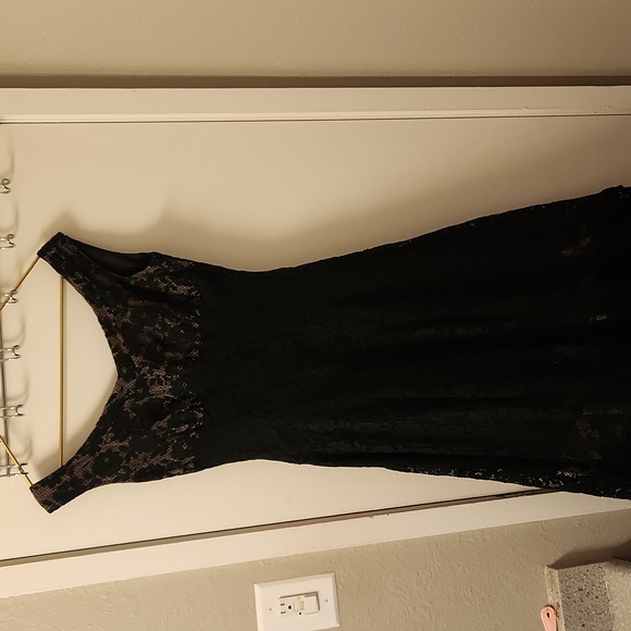 Vintage 1960s Alix of  Miami Cocktail Dress, Size 14 black - Picture 1 of 17